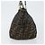 Borsa a mano in tela Zucca FENDI marrone nero oro Auth 146809 D'oro - vista 3