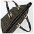 Borsa a mano in tela Zucca FENDI marrone nero oro Auth 146809 D'oro - vista 6