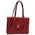 Bolsa de Mão Christian Dior em Couro Dourado Vermelho Auth 148235