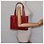Bolsa de Mão Christian Dior em Couro Dourado Vermelho Auth 148235 - vista 22