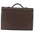 LOEWE Cartella in Pelle Marrone Scuro Auth bs29533 - vista 2