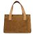 Céline CELINE C Macadam Canvas Handtasche aus Wildleder in Braun und Gold Auth 146684 Golden - Ansicht 13