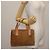 Céline CELINE C Macadam Canvas Handtasche aus Wildleder in Braun und Gold Auth 146684 Golden - Ansicht 23