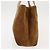 Céline CELINE C Macadam Canvas Handtasche aus Wildleder in Braun und Gold Auth 146684 Golden - Ansicht 4