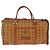 Borsa Boston MCM Logogram Vicetos PVC Marrone Oro Auth 146828 D'oro - vista 13