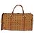 Borsa Boston MCM Logogram Vicetos PVC Marrone Oro Auth 146828 D'oro - vista 2
