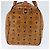 Borsa Boston MCM Logogram Vicetos PVC Marrone Oro Auth 146828 D'oro - vista 3