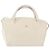 BALLY Borsa a mano in pelle bianca e oro Auth bs30959 Bianco D'oro
