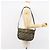 Christian Dior Trotter Canvas Schultertasche Marineblau Gold Auth 152726 Golden - Ansicht 22