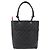 CHANEL Borsa Tote Matelassé Linea Cambon Pelle Nera Argento CC Auth 148463SAV Nero - vista 2