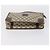 GUCCI GG Supreme Clutch Bag PVC 2 pezzi Beige Blu Navy Auth 151916 - vista 6
