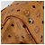 Borsa Boston MCM Logogram Vicetos in pelle PVC marrone e oro Auth am9704 D'oro - vista 14
