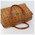 Borsa Boston MCM Logogram Vicetos in pelle PVC marrone e oro Auth am9704 D'oro - vista 6