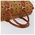 Borsa Boston MCM Logogram Vicetos in pelle PVC marrone e oro Auth am9704 D'oro - vista 7