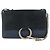 Chloé Borsa a Spalla Chloe Fay in Pelle Scamosciata Blu Oro Auth BA8055 D'oro - vista 13
