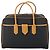 Saint Laurent Borsa Boston Cassandra in PVC nero marrone oro Auth ep11750 D'oro - vista 13