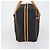 Saint Laurent Borsa Boston Cassandra in PVC nero marrone oro Auth ep11750 D'oro - vista 4