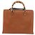 Borsa a mano in pelle GUCCI Bamboo 2 in 1 Marrone Oro 002 2855 03222 0 Auth 150280 - vista 2
