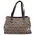 Borsa a Spalla Gancini in Pelle Marrone Argento Auth BA7992 di Salvatore Ferragamo - vista 13