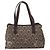 Borsa a Spalla Gancini in Pelle Marrone Argento Auth BA7992 di Salvatore Ferragamo - vista 2