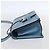 Borsa a Spalla LOEWE Barcelona in Pelle Blu Oro Auth BA7692 D'oro - vista 3