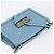 Borsa a Spalla LOEWE Barcelona in Pelle Blu Oro Auth BA7692 D'oro - vista 6
