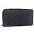 Lange Zippy Organizer Geldbörse Damier Graphite LOUIS VUITTON N63077 Authentisch bs31258 Damier ebene