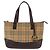 Sac fourre-tout en toile Nova Check Burberry Beige Or Auth 147419 Doré - vue 13