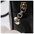 Borsa a Spalla Vala in Pelle Nera e Oro Salvatore Ferragamo Auth BA7662 Nero D'oro - vista 10