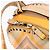 Zaino Valentino Studs in nylon e pelle beige arancione Auth BA6887 - vista 10