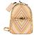 Zaino Valentino Studs in nylon e pelle beige arancione Auth BA6887 - vista 13