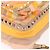 Zaino Valentino Studs in nylon e pelle beige arancione Auth BA6887 - vista 16