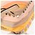 Zaino Valentino Studs in nylon e pelle beige arancione Auth BA6887 - vista 17