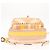 Zaino Valentino Studs in nylon e pelle beige arancione Auth BA6887 - vista 5