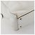 Borsa Tote Gancini Marissa in pelle bianca e argento di Salvatore Ferragamo Auth bs30082 - vista 16