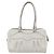 Borsa Tote Gancini Marissa in pelle bianca e argento di Salvatore Ferragamo Auth bs30082 - vista 2