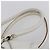 Borsa Tote Gancini Marissa in pelle bianca e argento di Salvatore Ferragamo Auth bs30082 - vista 8