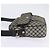 Céline Borsa a Spalla in Tela Macadam CELINE Navy Oro Auth ep11305 D'oro Blu navy - vista 3