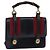 Borsa a mano in pelle GUCCI Bamboo Sherry Line blu navy rosso oro Auth SW1701 D'oro