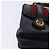 Borsa a mano in pelle GUCCI Bamboo Sherry Line blu navy rosso oro Auth SW1701 D'oro - vista 9