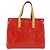 LOUIS VUITTON Borsa a Mano Monogram Vernis Reade PM Rossa M91088 LV Auth BA7208 Rosso - vista 2