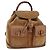 GUCCI Bamboo Backpack Suede Brown Gold 003 2058 0016 Auth 148819 Golden