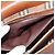 Autre Marque Borsa a spalla in pelle marrone con motivo Nova Check di Burberrys, oro, Auth bs30445 D'oro - vista 12