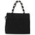 Sac à main Vala en toile noire et argent de Salvatore Ferragamo Auth BA7330 Argenté - vue 2
