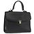 Autre Marque Borsa a mano Burberry in pelle nera e oro Auth bs30344 Nero D'oro