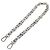 LOUIS VUITTON Cadena de Metal Plata LV Auth 141725M