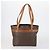 Céline Borsa a Spalla in Tela Macadam CELINE PVC 3 Pezzi Beige Marrone Auth 148968 - vista 3