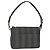 Pequin Borsa a Spalla in Tela Pecan FENDI PVC Nero Marrone Auth 150756