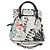 Autre Marque Borsa a mano con catena in pelle 2 in 1 Maison Margiela Bianco Nero Argento Auth 128505M