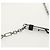 Autre Marque Borsa a mano con catena in pelle 2 in 1 Maison Margiela Bianco Nero Argento Auth 128505M - vista 10